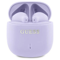 Slúchadlá Guess Bluetooth headphones GUTWSJ14ESGU TWS + docking station purple Printed Classic L