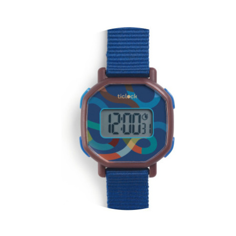 Detské digitálne hodinky - Modrý had DJECO