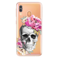 Odolné silikónové puzdro iSaprio - Pretty Skull - Samsung Galaxy A40
