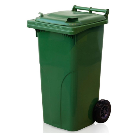 Mobilní plastový odpadkový koš 120 zelená MERKURY MARKET