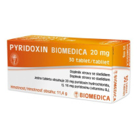 PYRIDOXIN 20 mg 30 tabliet