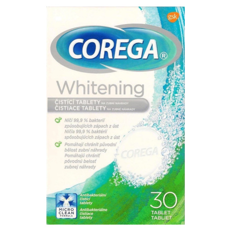 Corega Whitening tabs 30 ks