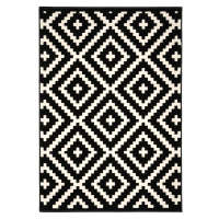 Kusový koberec Gloria new black/cream - 120x170 cm Alfa Carpets