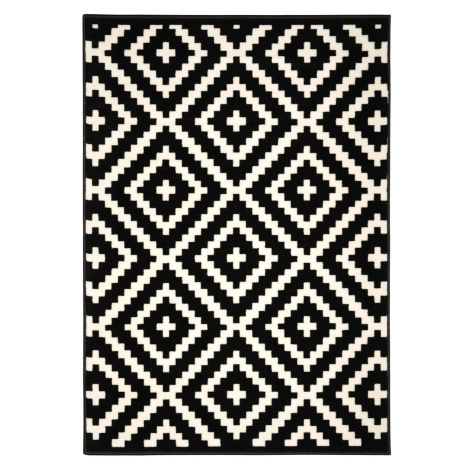 Kusový koberec Gloria new black/cream - 120x170 cm Alfa Carpets