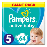 PAMPERS Active Baby Plienky S5, 11-16 kg, 64 ks