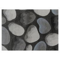 Koberec, hnedá/sivá/vzor kamene, 133x190, MENGA