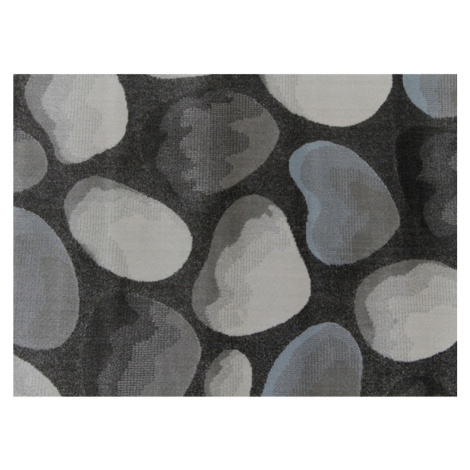 Koberec, hnedá/sivá/vzor kamene, 133x190, MENGA Tempo Kondela