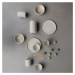 Biele hrnčeky v súprave 2 ks z kameňa 0.3 l Sand Grain – Mette Ditmer Denmark