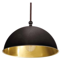 Závesná lampa Circle zlatá/čiernená mosadz Ø15 cm