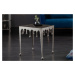 LuxD Dizajnový odkladací stolík Gwendolyn L 50 cm strieborný