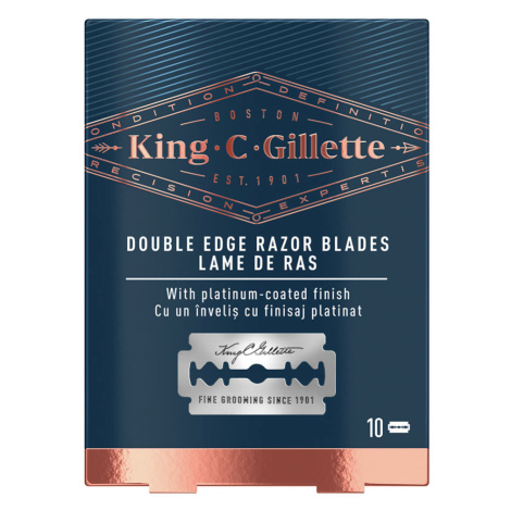 GILLETTE King Double Edge Náhradné žiletky 10 ks