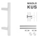 FT - MADLO kód 831Z 25x25 mm UN ks BIM - biela matná (FBO) 210 mm 25x25 mm