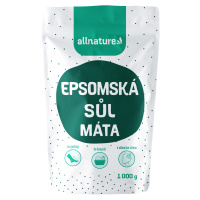 ALLNATURE Epsomská soľ Mäta, 1 x 1000 g