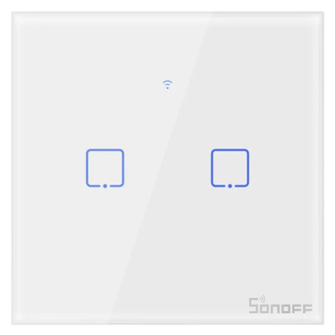 Smart Switch WiFi + RF 433 Sonoff T1 EU TX (2-channel)