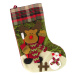 mamido Vianočná ponožka 47cm látka na darčeky sob XXL