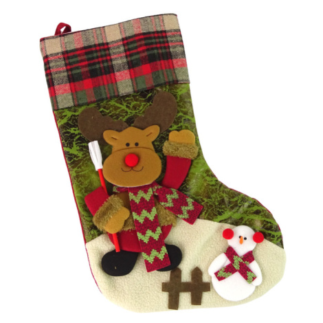 mamido Vianočná ponožka 47cm látka na darčeky sob XXL