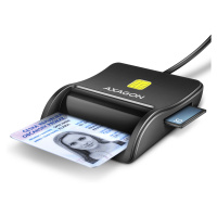 AXAGON CRE-SM3SD, USB-A FLATREADER CITACKA SMART CARD (EOBCANKA) + SD/MICROSD/SIM, KABEL 1.3M