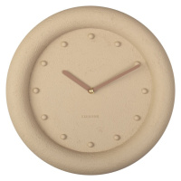 Béžové nástenné hodiny Karlsson Petra, ø 30 cm