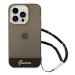 Plastové puzdro Guess na Apple iPhone 14 Pro Max GUHCP14XHGCOHK IML Electro Cam w. Strap Translu