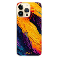 Odolné silikónové puzdro iSaprio - Orange Paint - iPhone 14 Pro Max