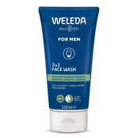 WELEDA For Men 2v1 Čistiaci gél na tvár a fúzy 100 ml