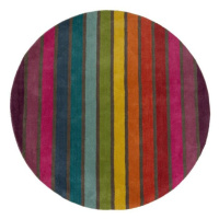 Ručně tkaný kusový koberec Illusion Candy Multi kruh - 160x160 (průměr) kruh cm Flair Rugs kober