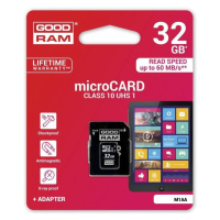 Pamäťová karta 32 GB microSDHC GOODRAM Class 10 UHS I + adapter