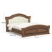 NABBI Molis BC-160 rustikálna manželská posteľ s roštom 160x200 cm čerešňa portofino