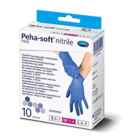 PEHA-SOFT gumené bezlatexové spevnené rukavice M 10 ks