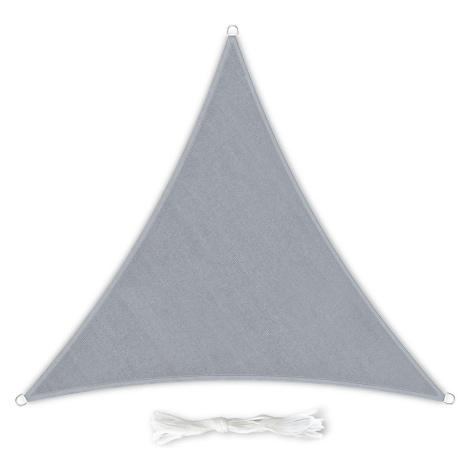Blumfeldt Trojuholníková slnečná clona, 3 × 3 × 3 m, s upevňovacími krúžkami, polyester, prieduš