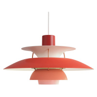 Louis Poulsen PH 5 dizajnérska lampa, červená