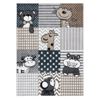 Detský kusový koberec Fun Pets grey Rozmery kobercov: 160x220