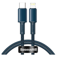 Kábel Baseus High Density Braided Cable Type-C to Lightning, PD,  20W, 1m (blue) (6953156231931)