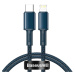 Kábel Baseus High Density Braided Cable Type-C to Lightning, PD,  20W, 1m (blue) (6953156231931)