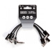 Dunlop MXR TRS RIBBON PATCH CABLE 0,15m - 3 PACK, prepojovací kábel