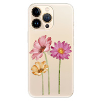 Odolné silikónové puzdro iSaprio - Three Flowers - iPhone 13 Pro Max