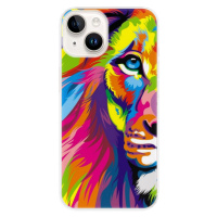 Odolné silikónové puzdro iSaprio - Rainbow Lion - iPhone 15
