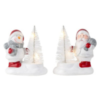 MAKRO - Snehuliak / Santa LED 9,5cm rôzne druhy