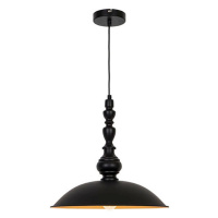 Závesná lampa Colin, čierna, Ø 40 cm