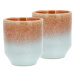 Oranžové hrnčeky na espresso z kameniny v súprave 2 ks 80 ml Styles – Villa Collection