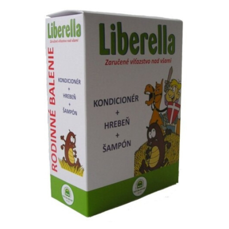 NATURA HOUSE Liberella rodinné balenie (kondicionér + hrebeň + šampón) 125 ml + 250 ml