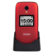 EVOLVEO EasyPhone FS, vyklápací mobilný telefón 2.8" pre seniorov s nabíjacím stojanom (červená 