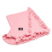 T-TOMI Mušelínová deka s volánikom pink 80 x 100 cm