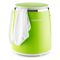 OneConcept Ecowash-Pico, zelená, mini práčka, funkcia žmýkania, 3,5 kg, 260 W