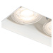 Moderné zápustné bodové svietidlo biele GU10 bez orezania 2-svetlo - Oneon