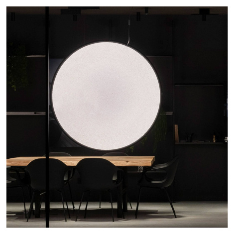 Artemide Discovery závesný vertikálny čierny Ø 140cm