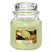 YANKEE CANDLE Aromatická sviečka Classic stredná Lime & Coriander 411 g