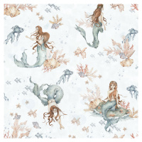 DEKORNIK Mermaids In Waves Light - Tapeta