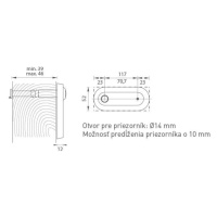 AXA - Menovka ATLAS/OMEGA s priezorníkom (kukátkom) CIM - čierna matná (F8)