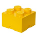 LEGO® úložný box 4 - žltá 250 x 250 x 180 mm